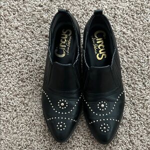 Circus by Sam Edelman Black Studded Ankle boots